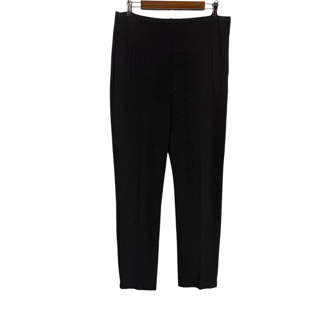 Chico’s size 8 So Slimming Juliet Side Vent Ankle pant Gray Pull On